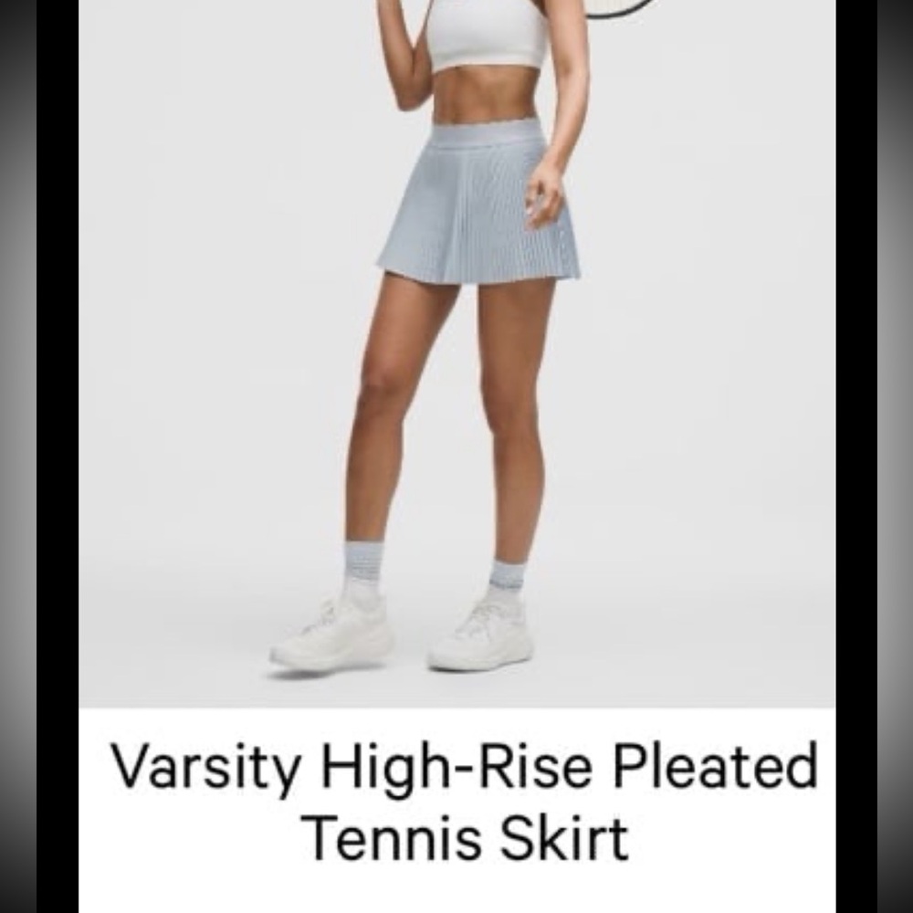 Lululemon Varsity HR Pleated Tennis Skirt Size 8